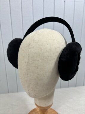 UGG Black Faux Fur Earmuffs One size